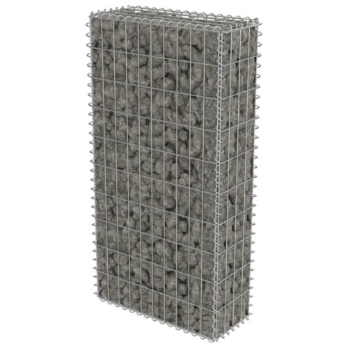 Gabion Wall with Covers Galvanised Steel 50x20x100cm - Image 2