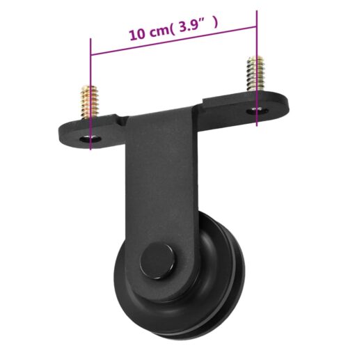 Sliding Door SKIEN Hardware Kit 200cm Steel Black - Image 6