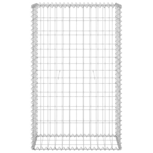 Gabion Wall with Covers Galvanised Steel 60x30x100cm Wire Fence Cage Fencing - Image 3
