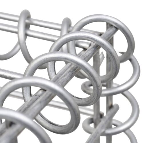Gabion Wall with Covers Galvanised Steel 60x30x100cm Wire Fence Cage Fencing - Image 5