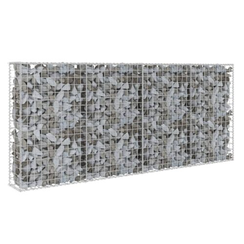 Gabion Wall with Covers Galvanised Steel 200x20x85cm - Image 2
