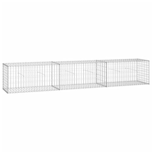 Gabion Wall with Covers Galvanised Steel 300x50x50cm