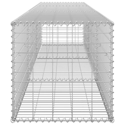 Gabion Wall with Covers Galvanised Steel 300x50x50cm - Image 5