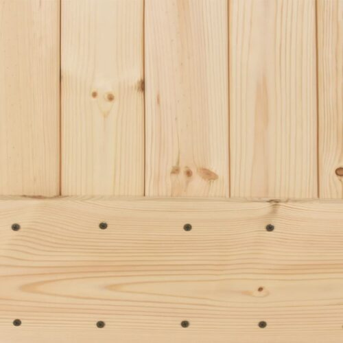 Sliding Door with Hardware Set 70x210cm Solid Wood Pine - Image 7