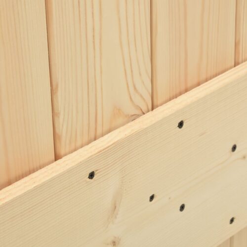 Sliding Barn Door Hardware Track Set Office Bedroom Closet 70x210cm Solid Wood - Image 6