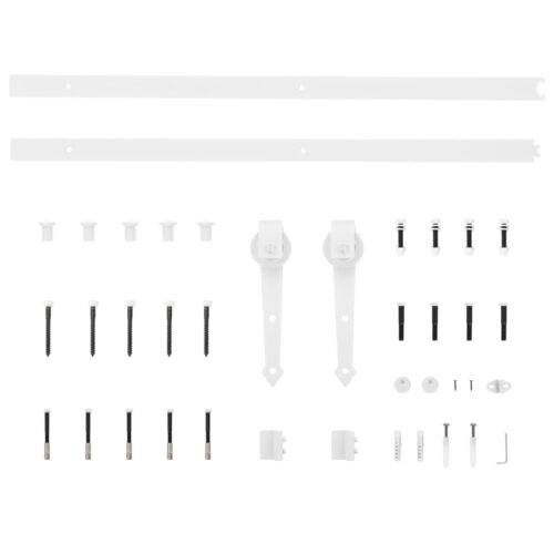 Sliding Barn Door Hardware Track Set Office Bedroom Closet 70x210cm Solid Wood - Image 10