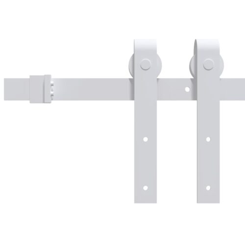 Sliding Barn Door Hardware Track Set Bedroom Interior Closet 70x210cm Solid Wood - Image 8