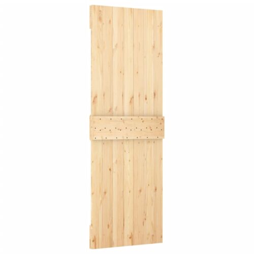 Sliding Barn Door Hardware Track Set Bedroom Interior Closet 70x210cm Solid Wood - Image 4