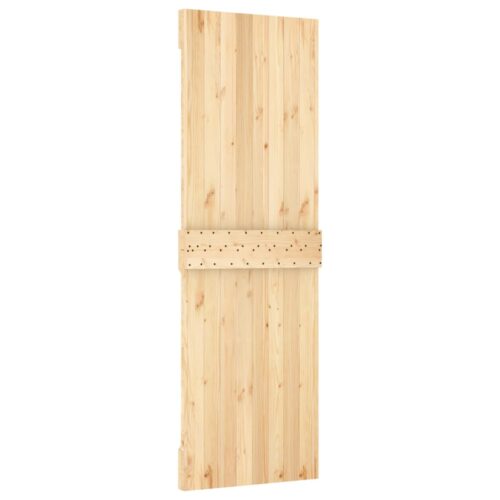 Sliding Door with Hardware Set 70x210cm Solid Wood Pine - Image 5