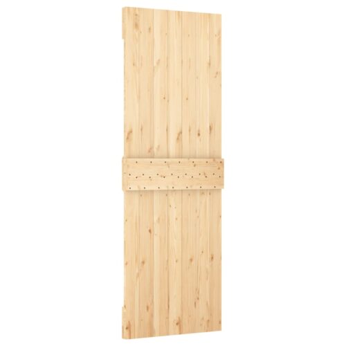 Sliding Door with Hardware Set 70x210cm Solid Wood Pine - Image 5