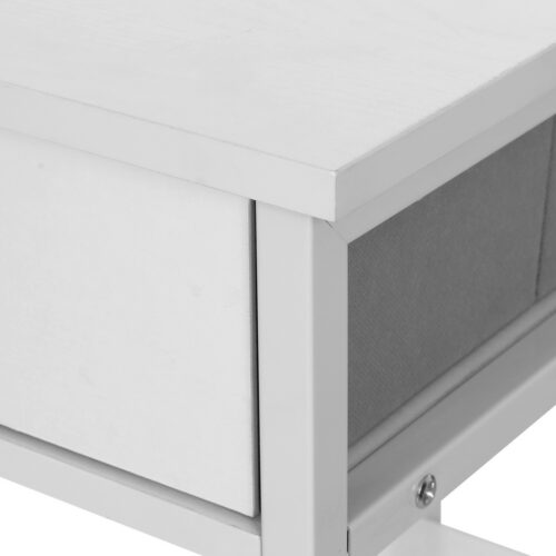 Artiss Computer Desk Drawer Shelves Study Table 120CM White - Image 3