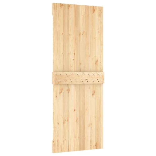 Sliding Barn Door Hardware Track Set Bedroom Interior Closet 80x210cm Solid Wood - Image 4
