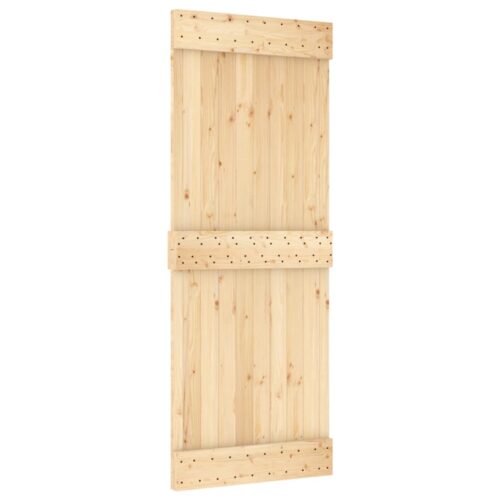 Sliding Barn Door Hardware Track Set Bedroom Interior Closet 80x210cm Solid Wood - Image 3