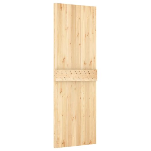 Sliding Door with Hardware Set 70x210cm Solid Wood Pine - Image 5
