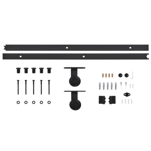 Sliding Door with Hardware Set 70x210cm Solid Wood Pine - Image 10