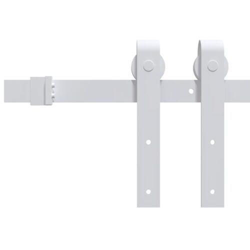 Sliding Barn Door Hardware Track Set Bedroom Interior Closet 70x210cm Solid Wood - Image 7