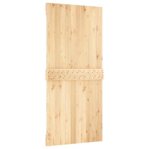 Sliding Barn Door Hardware Track Set Bedroom Interior Closet 95x210cm Solid Wood - Image 4