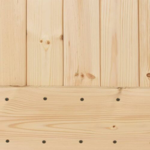 Sliding Door with Hardware Set 95x210cm Solid Wood Pine - Image 7