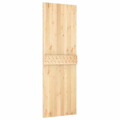 Sliding Door with Hardware Set 70x210cm Solid Wood Pine - Image 5