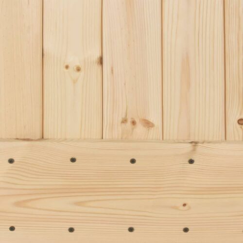 Sliding Door with Hardware Set 90x210cm Solid Wood Pine - Image 7