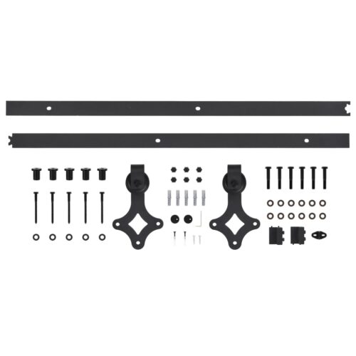 Sliding Door with Hardware Set 80x210cm Solid Wood Pine - Image 10