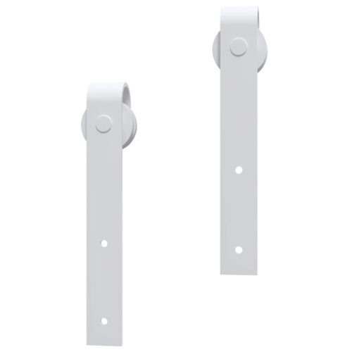 Sliding Barn Door Hardware Track Set Bedroom Closet 90x210cm Solid Wood Pine - Image 9