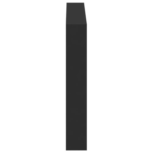 Headboard Cabinet with LED Black 100x17x102cm - Image 7