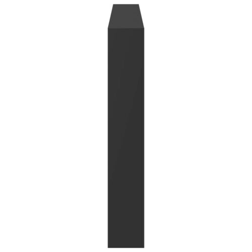 Headboard Cabinet with LED Black 180x17x102cm - Image 7