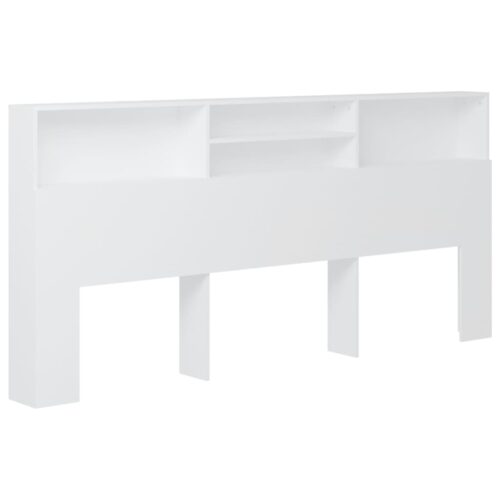 Headboard Cabinet White 220cm