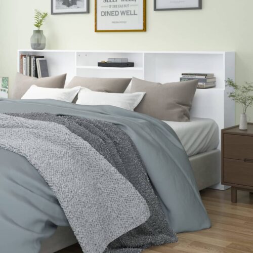 Headboard Cabinet White 220cm - Image 2