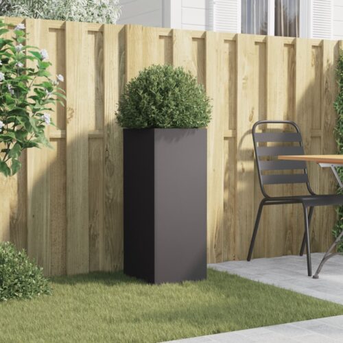 Raised Garden Bed Grow Box Pot Planter Cold Rolled Steel Black 32x27.5x75 cm - Image 3