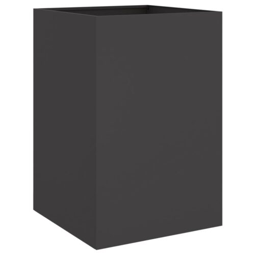 Raised Garden Bed Grow Box Pot Planter Cold Rolled Steel Black 52x48x75cm