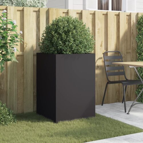 Raised Garden Bed Grow Box Pot Planter Cold Rolled Steel Black 52x48x75cm - Image 3