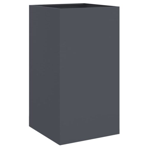 Raised Garden Bed Grow Box Pot Planter Cold Rolled Steel Anthracite 42x38x75cm