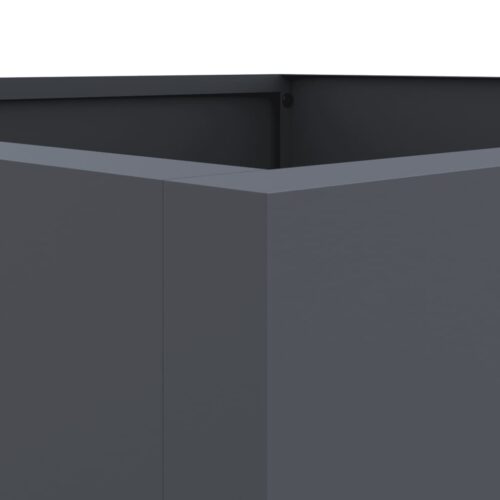 Raised Garden Bed Grow Box Pot Planter Cold Rolled Steel Anthracite 42x38x75cm - Image 6
