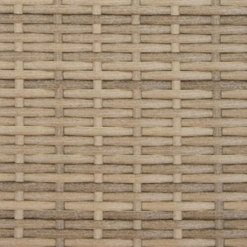 Double Sun Lounger with Canopy Cushions Mix Beige Poly Rattan - Image 11