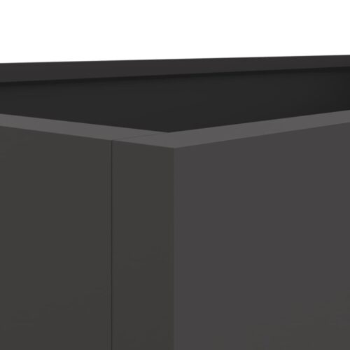 Raised Garden Bed Grow Box Pot Planter Cold Rolled Steel Black 62x30x29 cm - Image 8