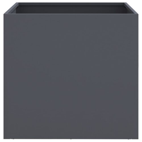 Planters 2 pcs Anthracite 49x47x46 cm Cold-rolled Steel - Image 4