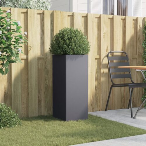 Raised Garden Bed Grow Box Pot Planter Cold Rolled Steel Anthracite 32x29x75cm - Image 9
