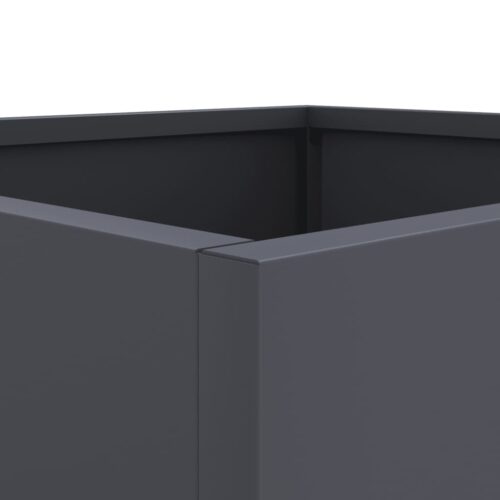 Raised Garden Bed Grow Box Pot Planter Cold Rolled Steel Anthracite 32x29x75cm - Image 6