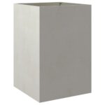 Raised Garden Bed Grow Box Pot Planter Stainless Steel Silver 52x48x75cm