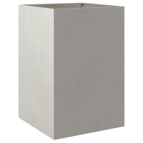 Raised Garden Bed Grow Box Pot Planter Stainless Steel Silver 52x48x75cm