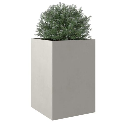 Raised Garden Bed Grow Box Pot Planter Stainless Steel Silver 52x48x75cm - Image 4