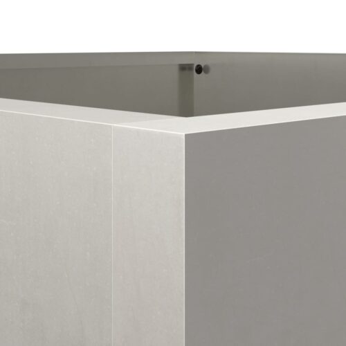 Raised Garden Bed Grow Box Pot Planter Stainless Steel Silver 52x48x75cm - Image 8