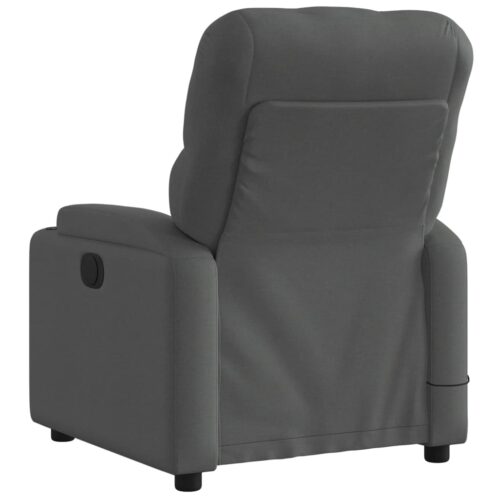 Electric Massage Recliner Chair Dark Grey Fabric - Image 4