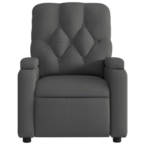 Electric Massage Recliner Chair Dark Grey Fabric - Image 8