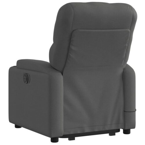 Stand-Up Lift Massage Recliner Chair Dark Grey Fabric - Image 4