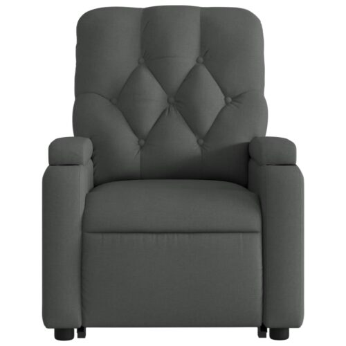 Electric Stand up Massage Recliner Chair Dark Grey Fabric - Image 8