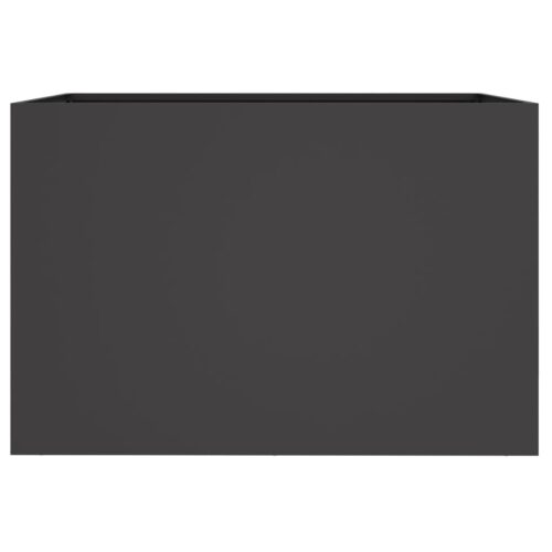 Raised Garden Bed Grow Box Pot Planter Cold Rolled Steel Black 62x40x39cm - Image 5