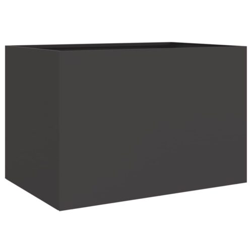 Raised Garden Bed Grow Box Pot Planter Cold Rolled Steel Black 62x40x39cm - Image 7